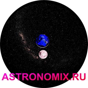 Disk for Segatoys planetarium Big Moon and Earth at night